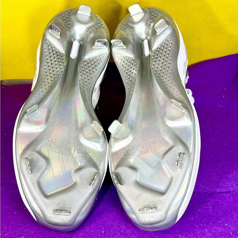 Adidas Purehustle 2 Elite FY4393 Women’s Softball Cleats Size 11.5 White New - Picture 6 of 11